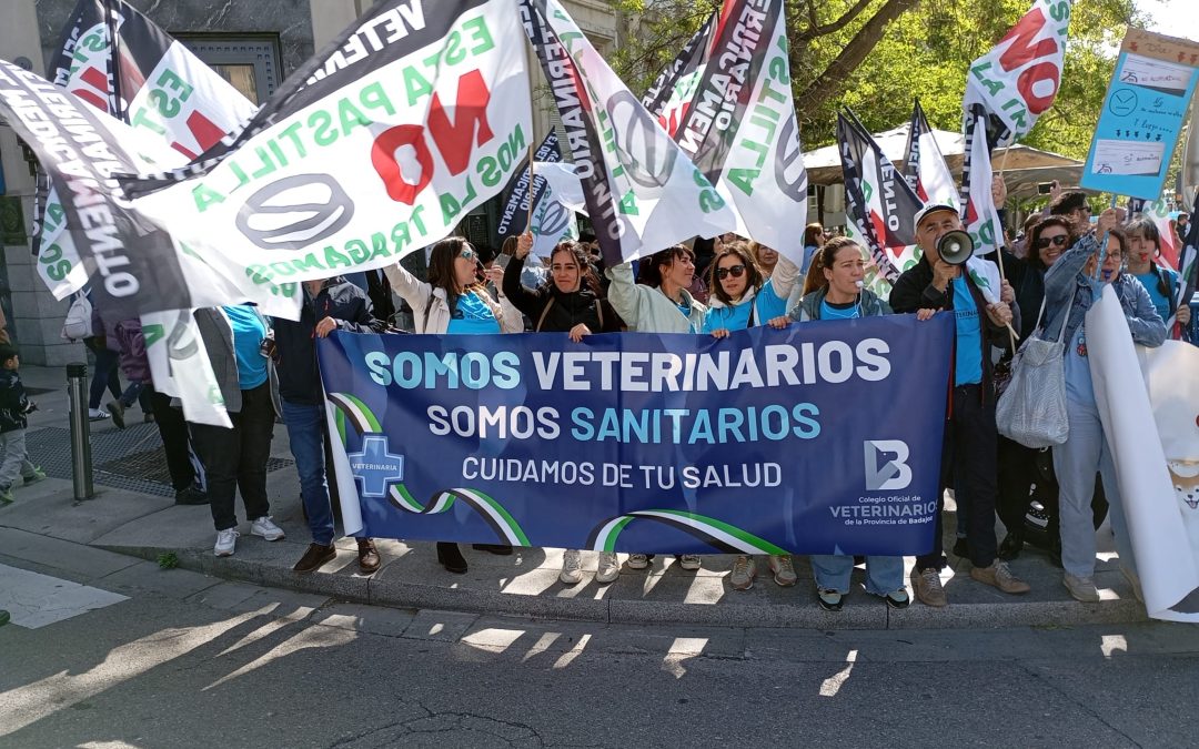 La profesión veterinaria se moviliza en Madrid para exigir respeto, reconocimiento y responsabilidad política